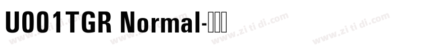 U001TGR Normal字体转换